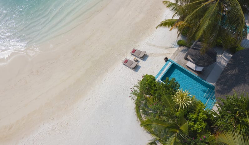 Centara Grand Island Maldives -  Club Two Bedroom Beach Pool Villa High View